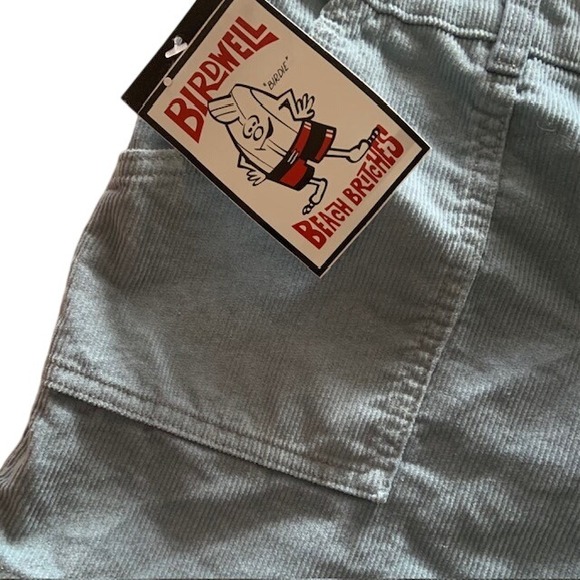 NWT Birdwell Beach Britches Wale Corduroy Shorts 14 Blue Made in USA 70s Retro - Picture 4 of 12